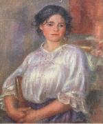 Seated Young Girl(Helene Bellon) Pierre Renoir